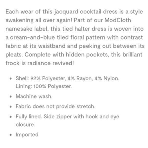 Modcloth A-line Halter Dress - Picture 3 of 5